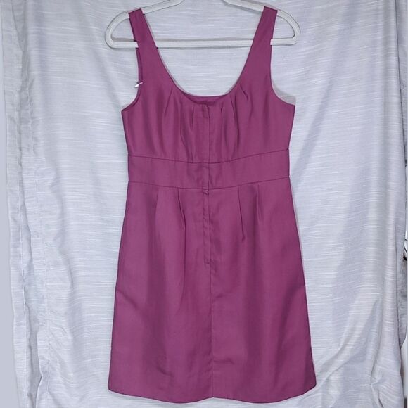 J.Crew Purple Sydney Cotton Cady Minimalist Cocktail Dress Pockets Womens 10 NWT - Picture 5 of 12